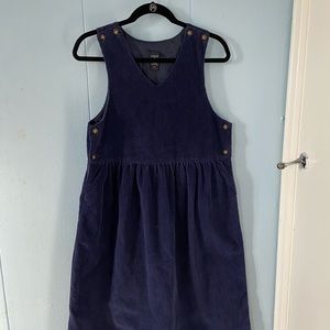 **VINTAGE** Navy Corduroy Lands’ End Dress